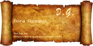 Dora Gyöngyi névjegykártya